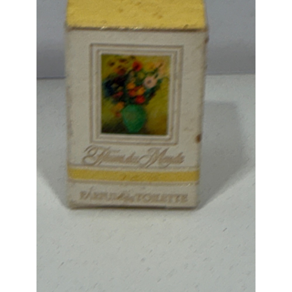 Vintage Parfums Faberge Fleurs du Monde Parfum de Toilette Miniature Bottle Box